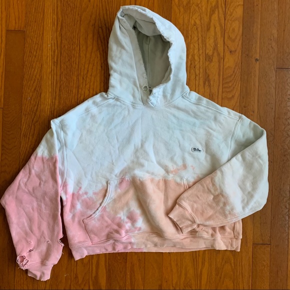 Re/Done Oversized Hoodie Tie Die Sweatshirt XS